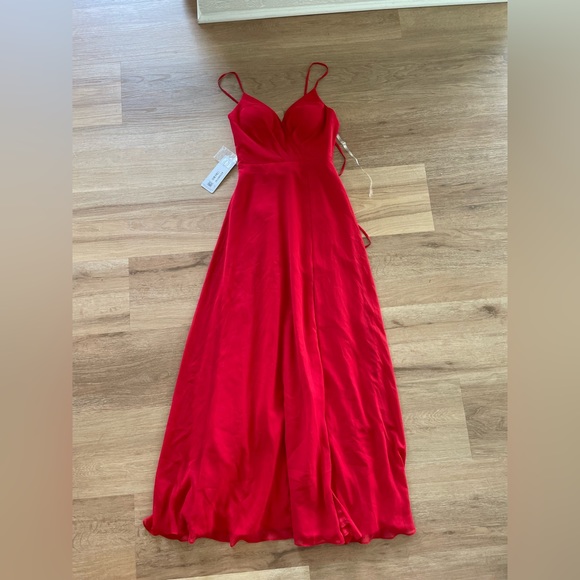 Azazie Everleigh *discontinued red* Bridesmaids Dress - Picture 3 of 5